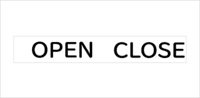 OPEN CLOSE イメージ