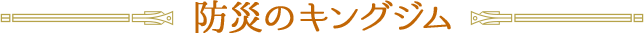 防災のキングジム