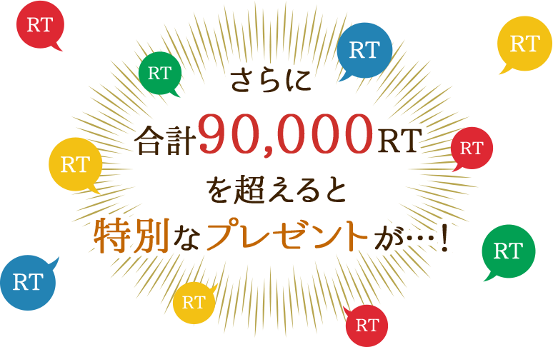 さらに合計90,000RTを超えると特別なプレゼントが…!