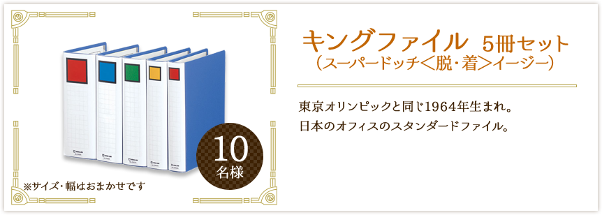キングファイル 5冊セット(スーパードッチ<脱・着>イージー)