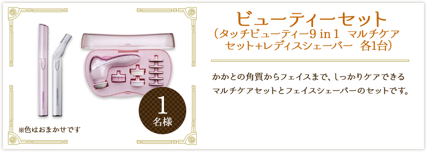 ビューティーセット(タッチビューティー9in1 マルチケアセット+レディスシェーバー 各1台)