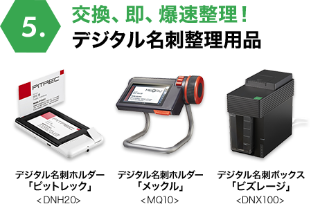 交換、即、爆速整理！デジタル名刺整理用品