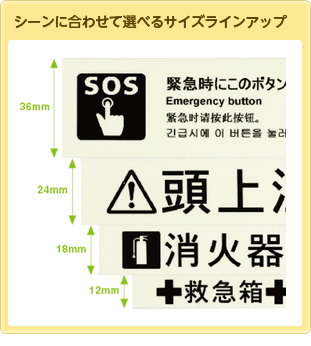 シーンに合わせて選べるサイズラインアップ