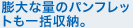 膨大な量のパンフレットも一括収納。