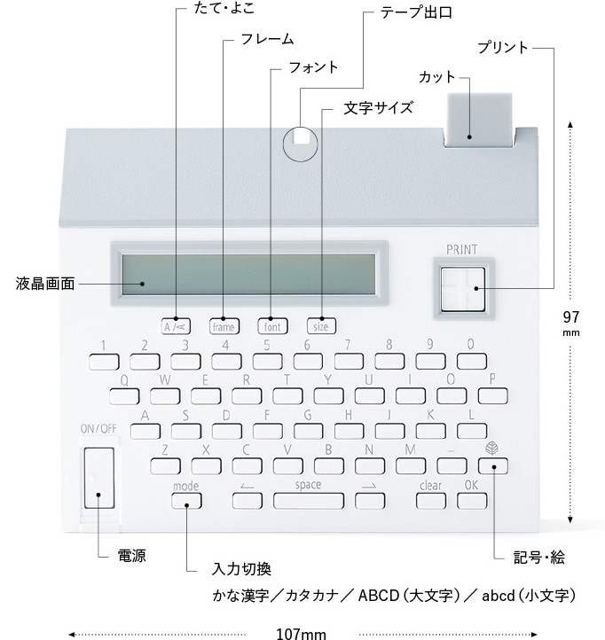 テーププリンター“こはる”MP20｜キングジム