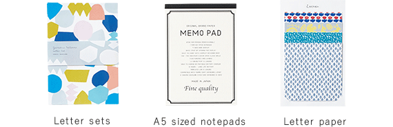 Letter sets A5 sized notepads Letter paper