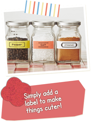 Simply add a label to make things cuter!
