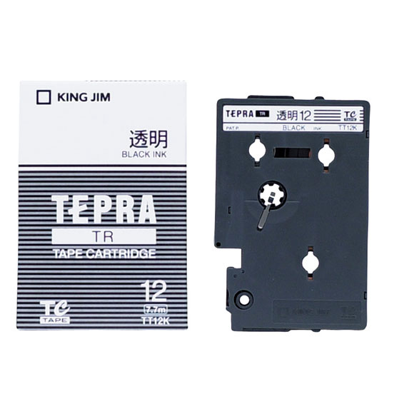 TRテープカートリッジ 透明ラベル TT12K | TRテープカートリッジ 透明 
