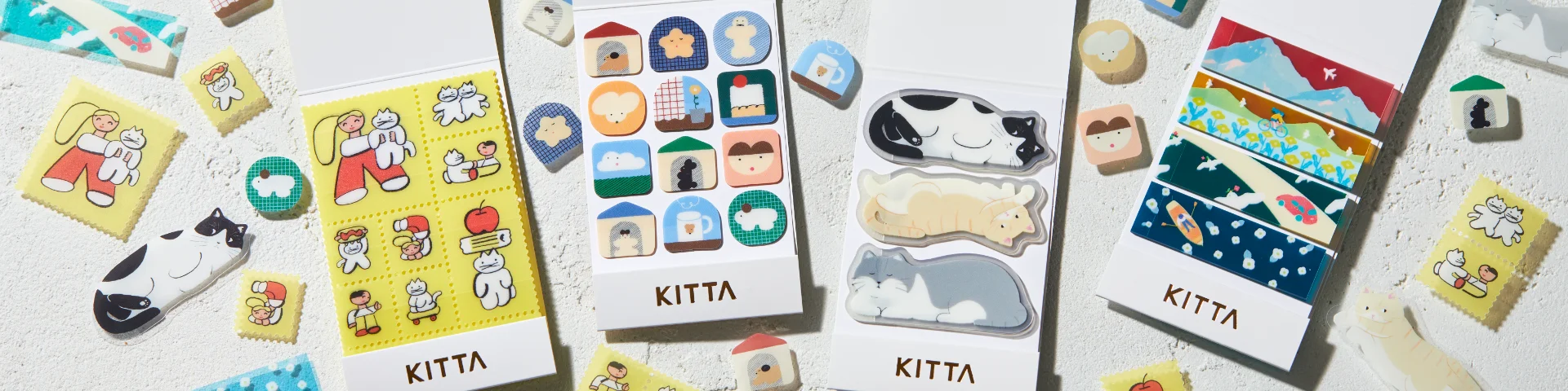 ちいさく持てるマスキングテープ「KITTA」 | キングジム