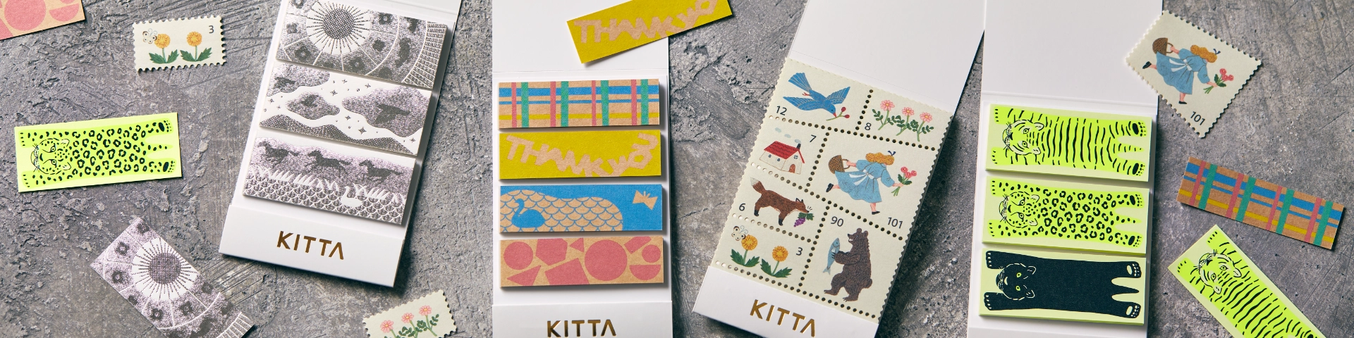 K I T T A セット ちいさく持てるマスキングテープ「KITTA」 | キングジム