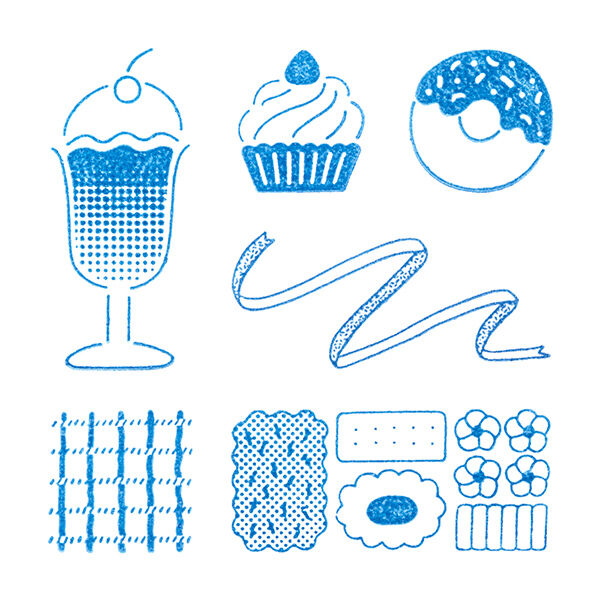 King Jim Kori Jirushi Ice Cube Stamp Set - Sweets