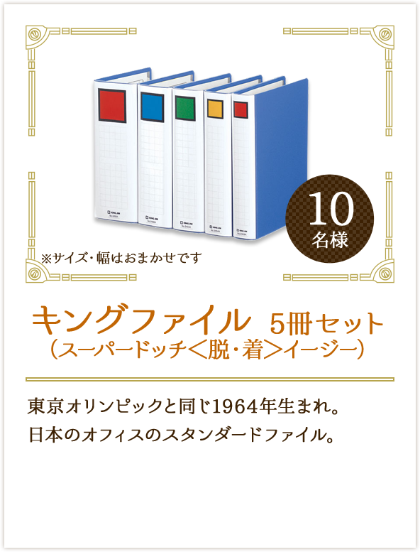 キングファイル 5冊セット（スーパードッチ＜脱・着＞イージー）