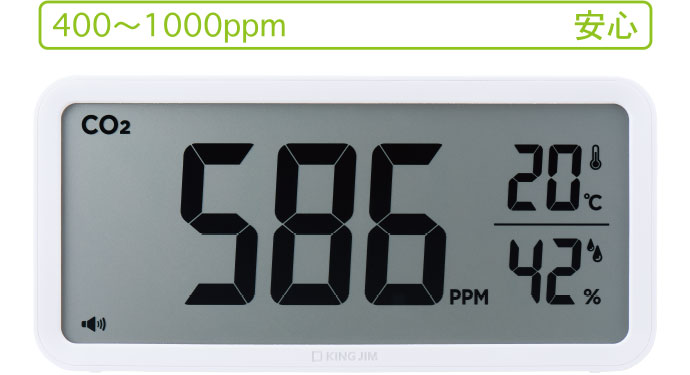 ザラージ CO2モニター | ファイルとテプラのキングジム