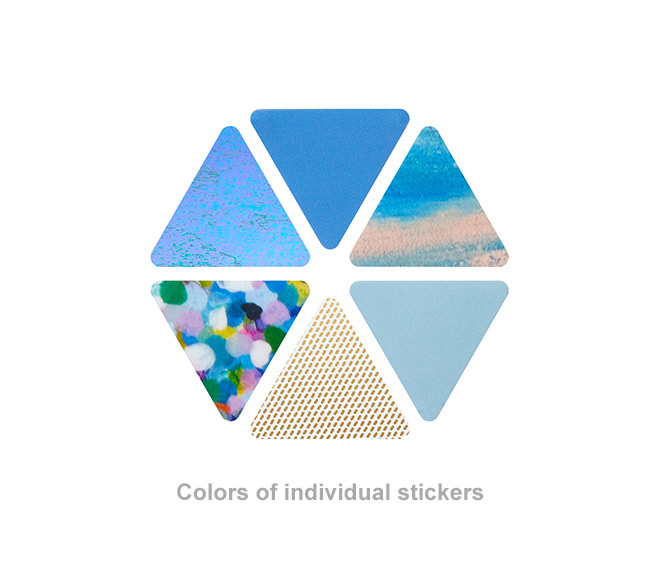 Colors of individual stickers