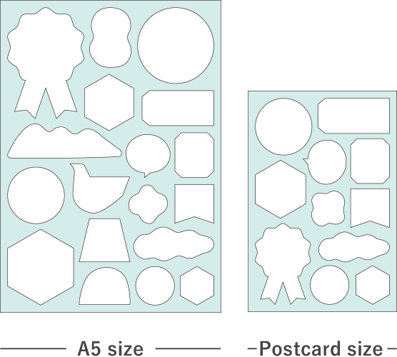 A5 size / Postcard size