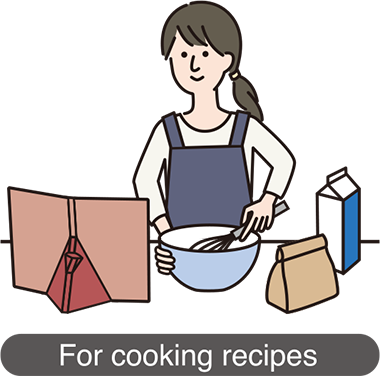 For cooking recipes
