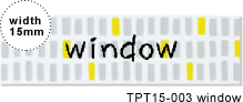 TPT15-003 window / width 15mm