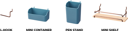 L-HOOK MINI CONTAINER PEN STAND MINI SHELF