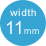 width 11mm