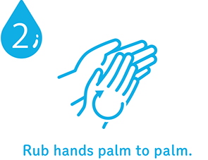 Rub hands palm to palm.