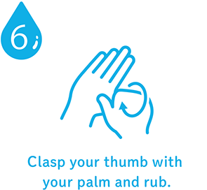 Clasp your thumb with your palm and rub.