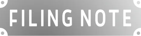 FILING NOTE
