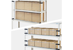 収納棚につける落下防止ネット