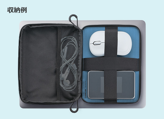 bts ノートパソコン ポーチ ノートPCに貼り付けるポーチ | ファイルとテプラのキングジム