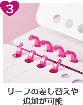 リーフの差し替えや追加が可能