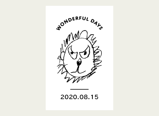 手描きのイラストを読み取り、表示したラベル