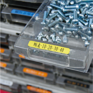 複数の引き出しに貼った分類ラベル