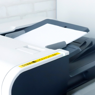 プリンタ操作のコツをラベルで表示