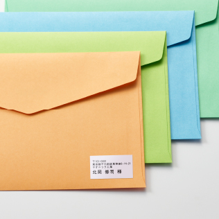 宛名ラベルを貼付した郵便物