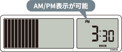 AM/PM表示が可能