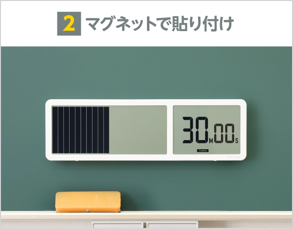 [2] マグネットで貼り付け