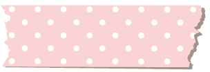 MPT016　“こはる”専用マスキングテープ　ドットピンク