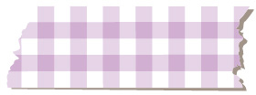 MPT018　“こはる”専用マスキングテープ　チェックパープル