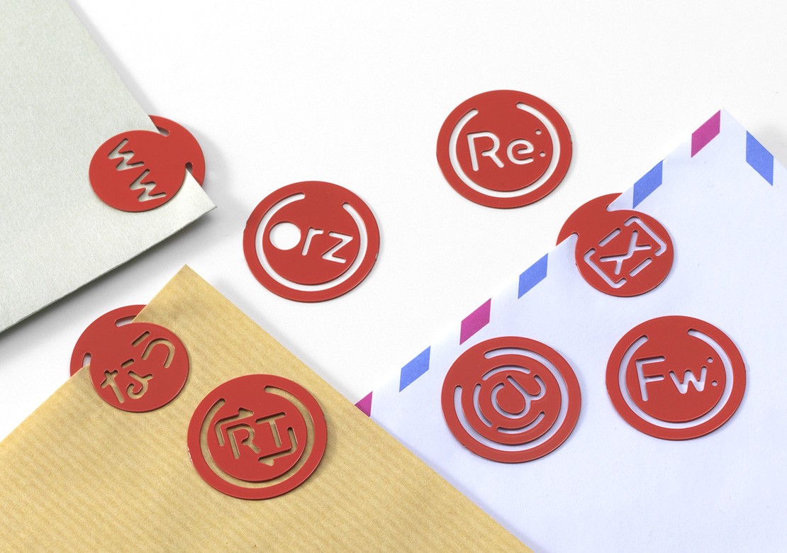 ペーパークリップシリーズ　ハンコ型クリップ（ウェブ用語）KINGJIM