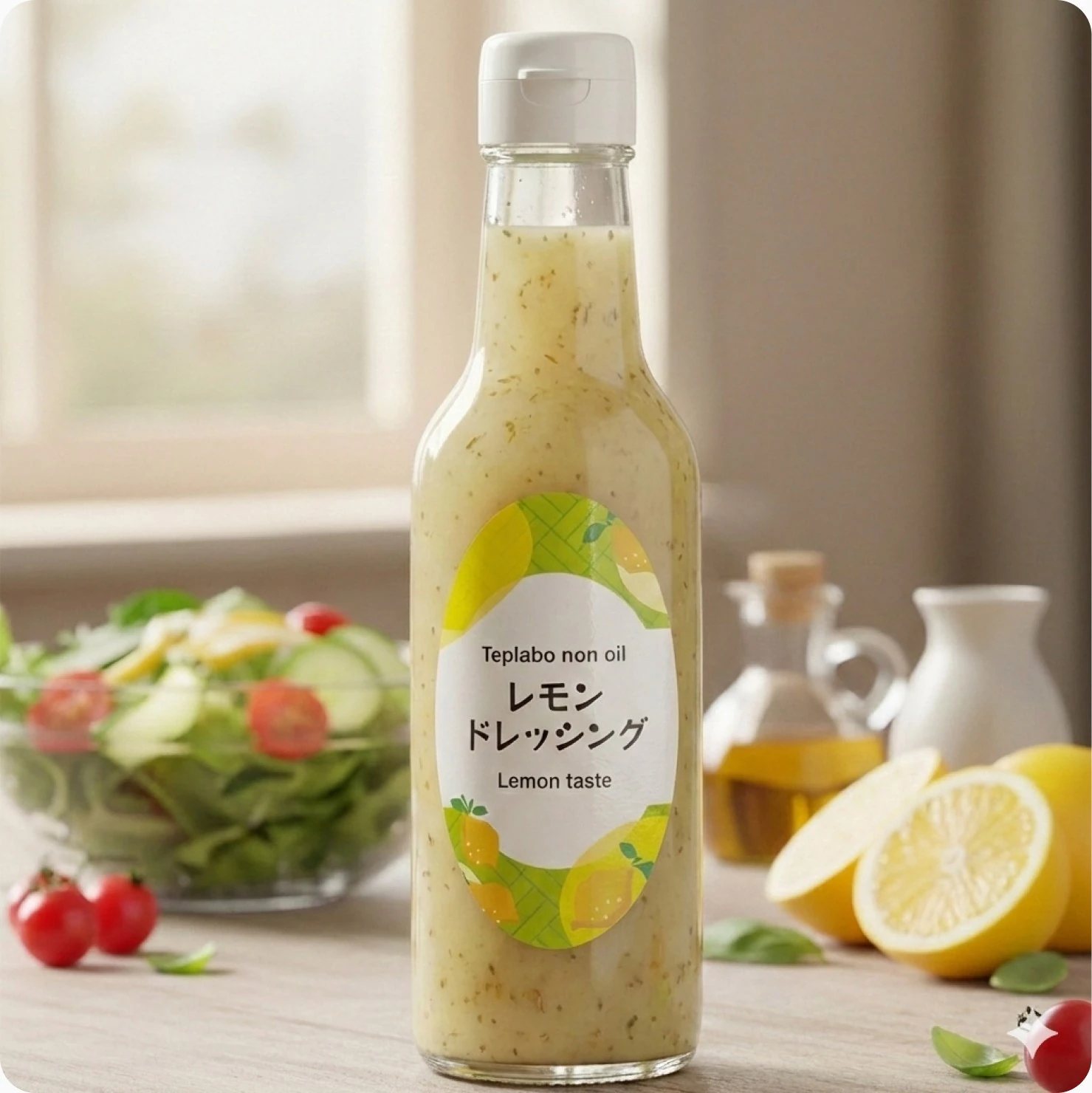 レモンドレッシングのボトルラベル