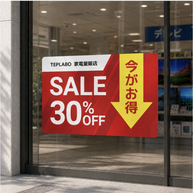床・大判ステッカーの使用イメージ（3）